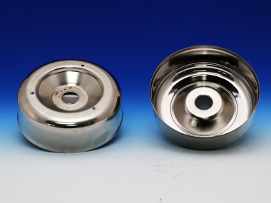 it's a stainless steel component, used on the center of a blood centrifuge 